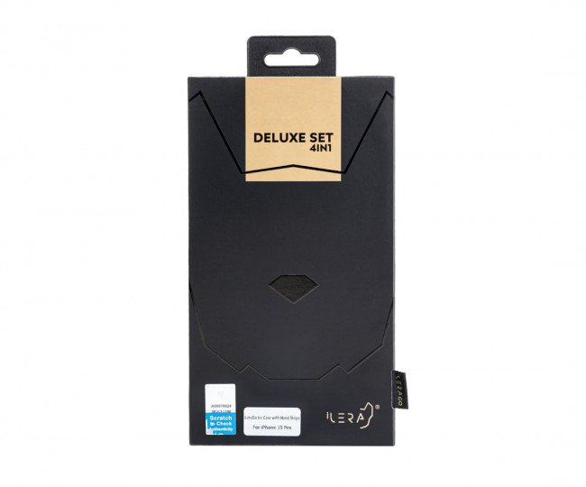 Защитное стекло iLeraGo Ice Case Deluxe Set 4in1 iPhone 15 Pro Max